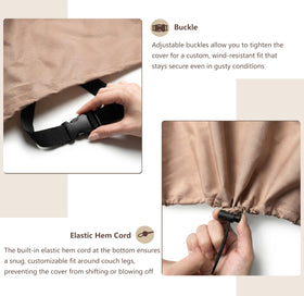 SoloToo all-season protection guards against sun, rain, dust, and stains.