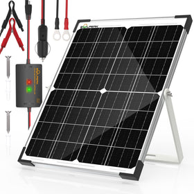 SOLPERK 25W 12V solar panel for reliable off-grid charging in any weather.