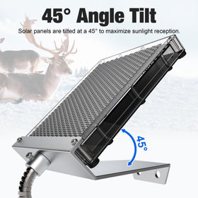 SOLPERK aluminum mounting bracket provides sturdy outdoor mounting.
