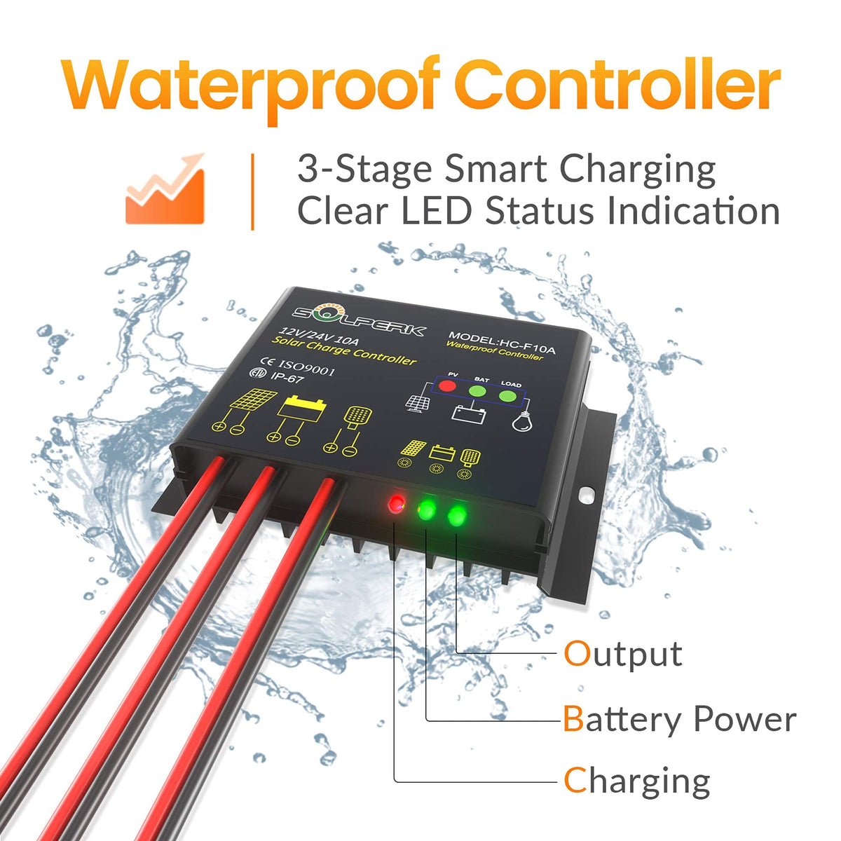 SOLPERK battery maintainer ideal for boats, cars, and RVs