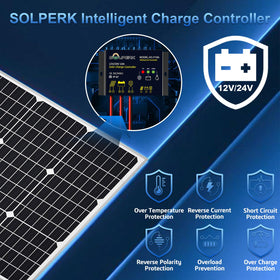 SOLPERK IP65 controller enables safe weatherproof charging for 12V batteries