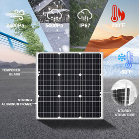 SOLPERK weatherproof aluminum frame supports durable solar panels