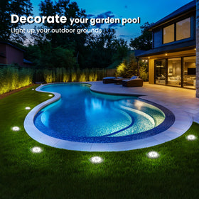 SOLPEX easy-install above-ground pool light enables quick setup.