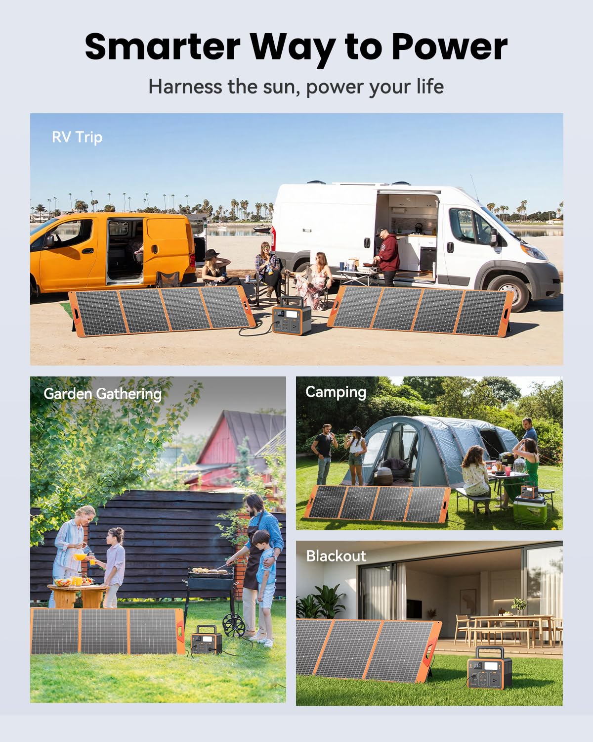 SOLUPUP 200W foldable solar panel supports home backup power scenarios