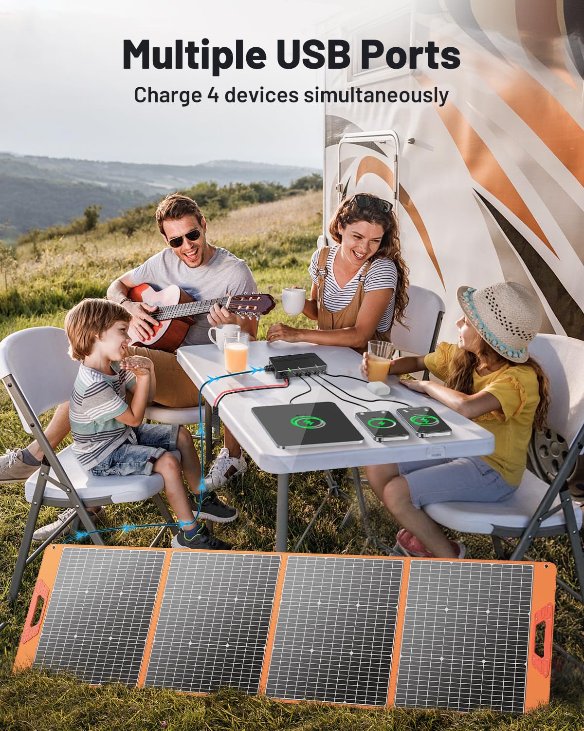 SOLUPUP 200W MC4 adapters and cables enable versatile power station compatibility