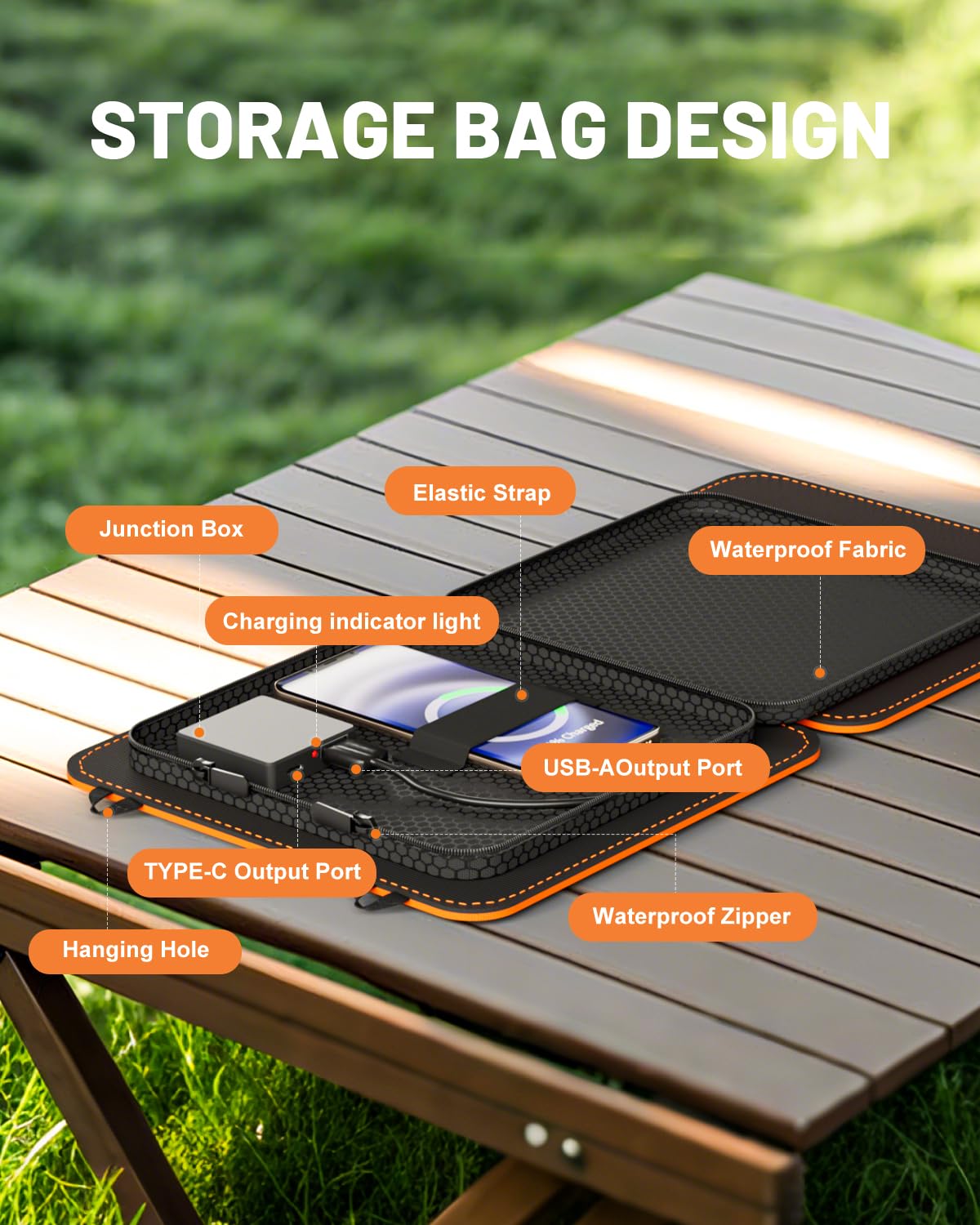 SOLUPUP compact design beside a notebook conveys portability