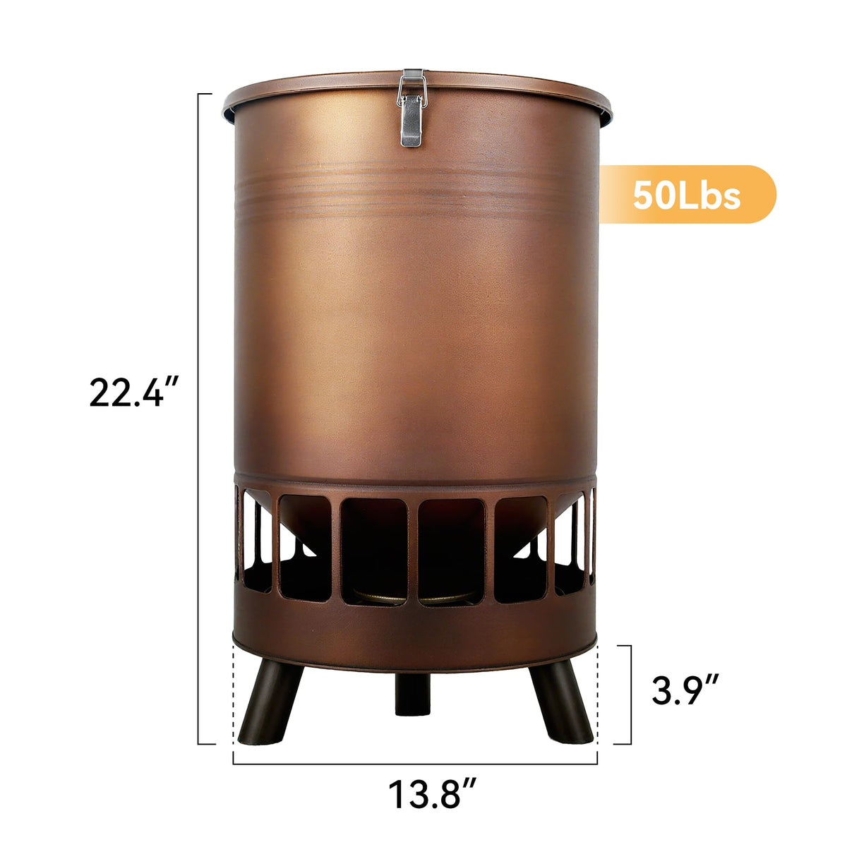 Solution4Patio 16 smooth-edged ports prevent scratches.