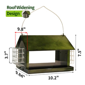 Solution4Patio sturdy heavy-weight green feeder for durable outdoor setup