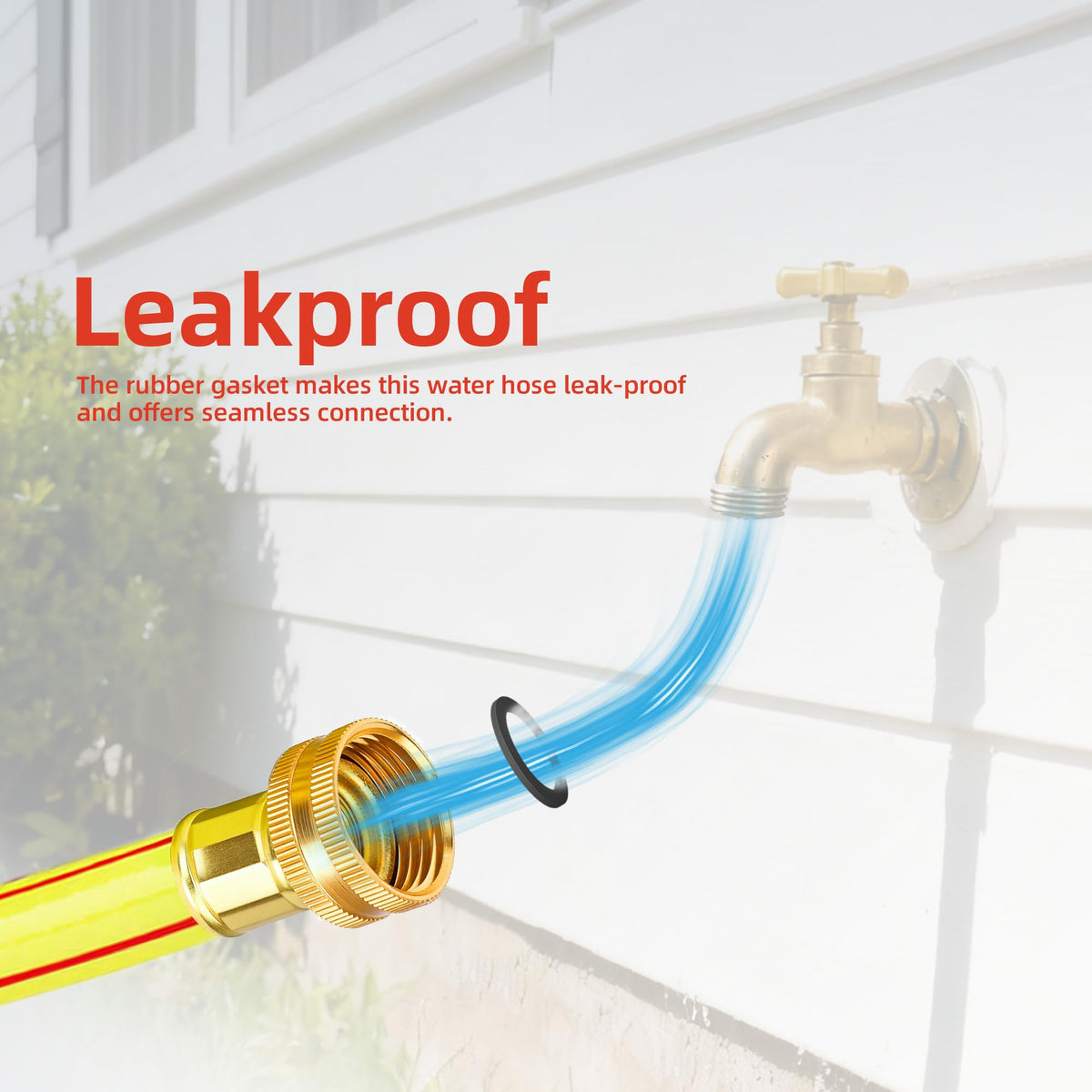 Solution4Patio burst-resistant hose with 363 PSI for high-pressure cleaning