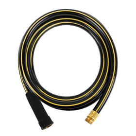 Solution4Patio short leader hose with kink-free design for easy yard watering.