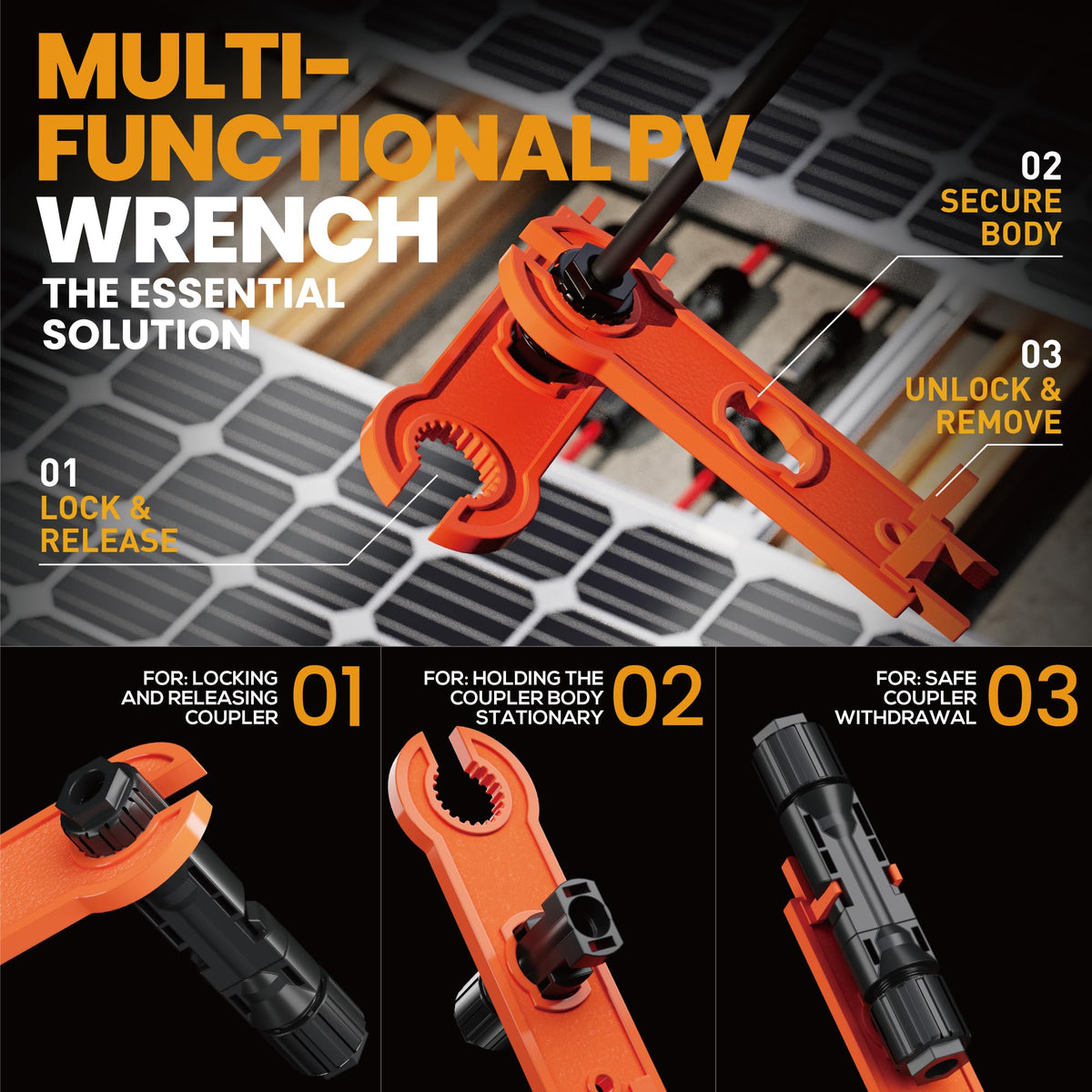 Portable double-layer storage box keeps tools organized on the go.