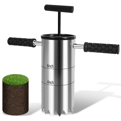 Somivrusa hole cutter 4in diameter creates precise USGA-standard holes for greens.