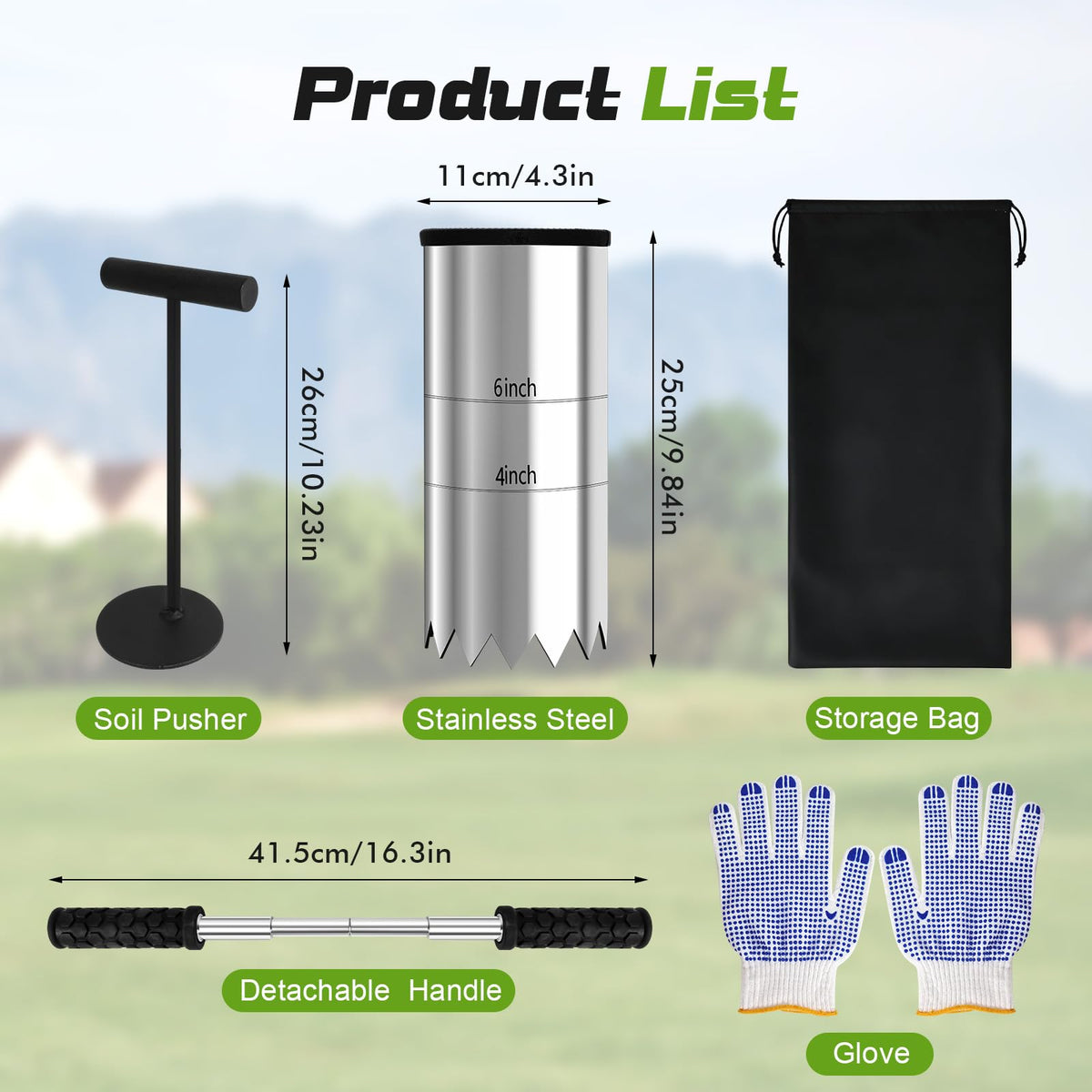 Somivrusa hole cutter 6in diameter provides deeper options for practice greens.