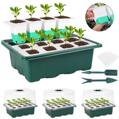 Sondiko 48-cell seed starter tray for organized germination and transplant-ready seedlings.
