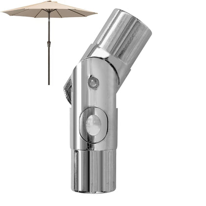 SONGBATE push-button tilt adjustment on a 1.5-inch patio umbrella post for easy shade control.