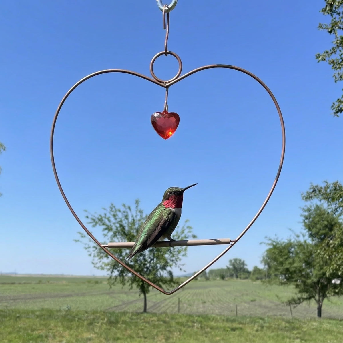 Songbird Essentials durable copper finish resists rust for outdoor display