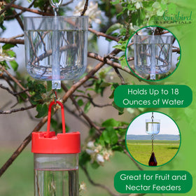 Songbird Essentials Nectar Protector top loop attachment enables easy feeder setup