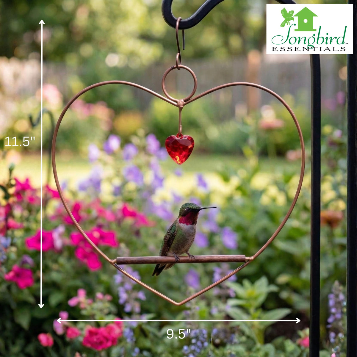 Songbird Essentials open artwork design provides full bird view and garden style
