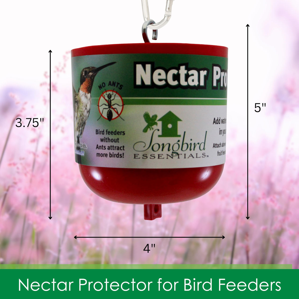 Songbird Essentials Red Moat attracts orioles and butterflies to nectar feeding spots.