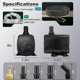 SongLong ultra-quiet operation suitable for indoor fountains and hydroponics.