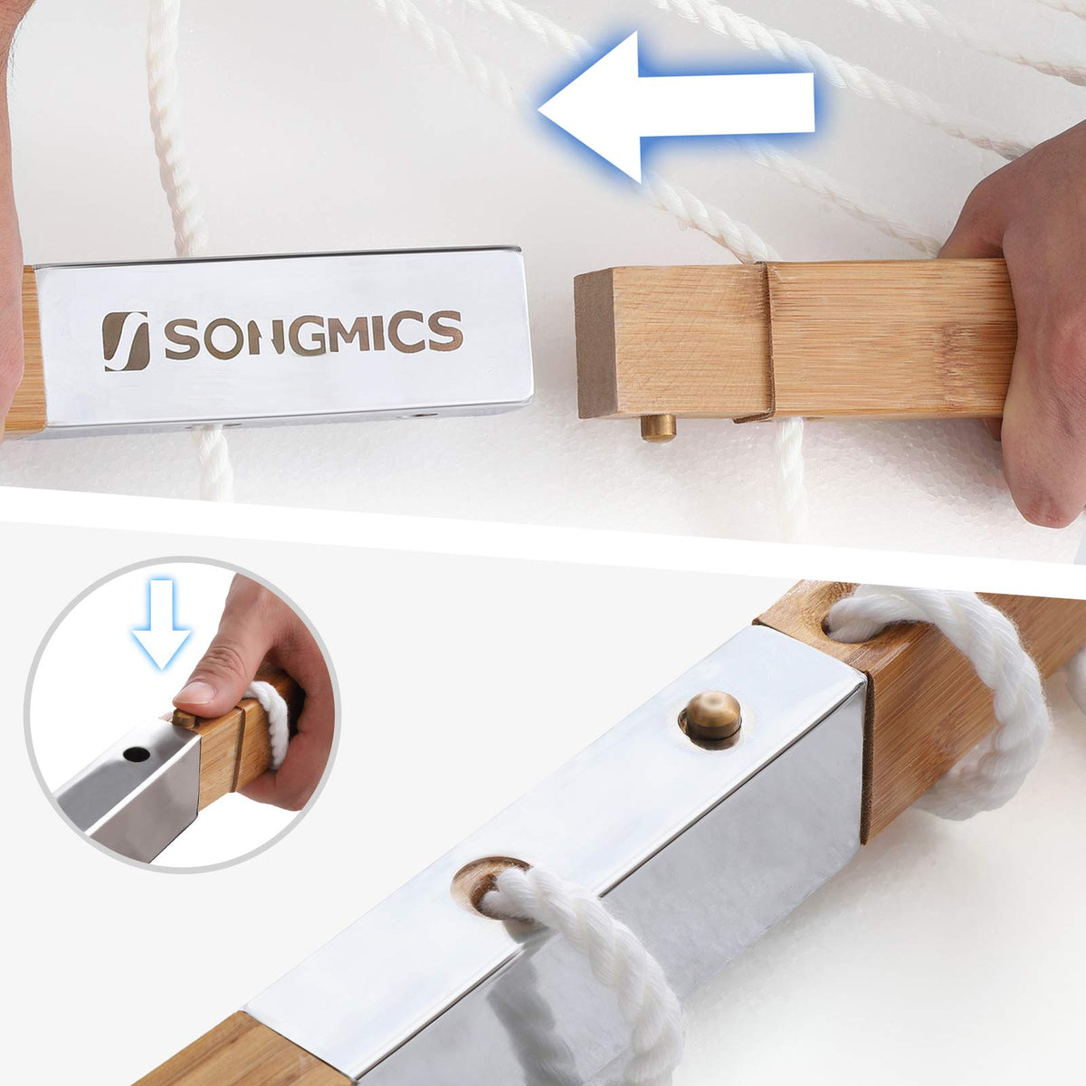 SONGMICS supports up to 495 lb for shared outdoor lounging.