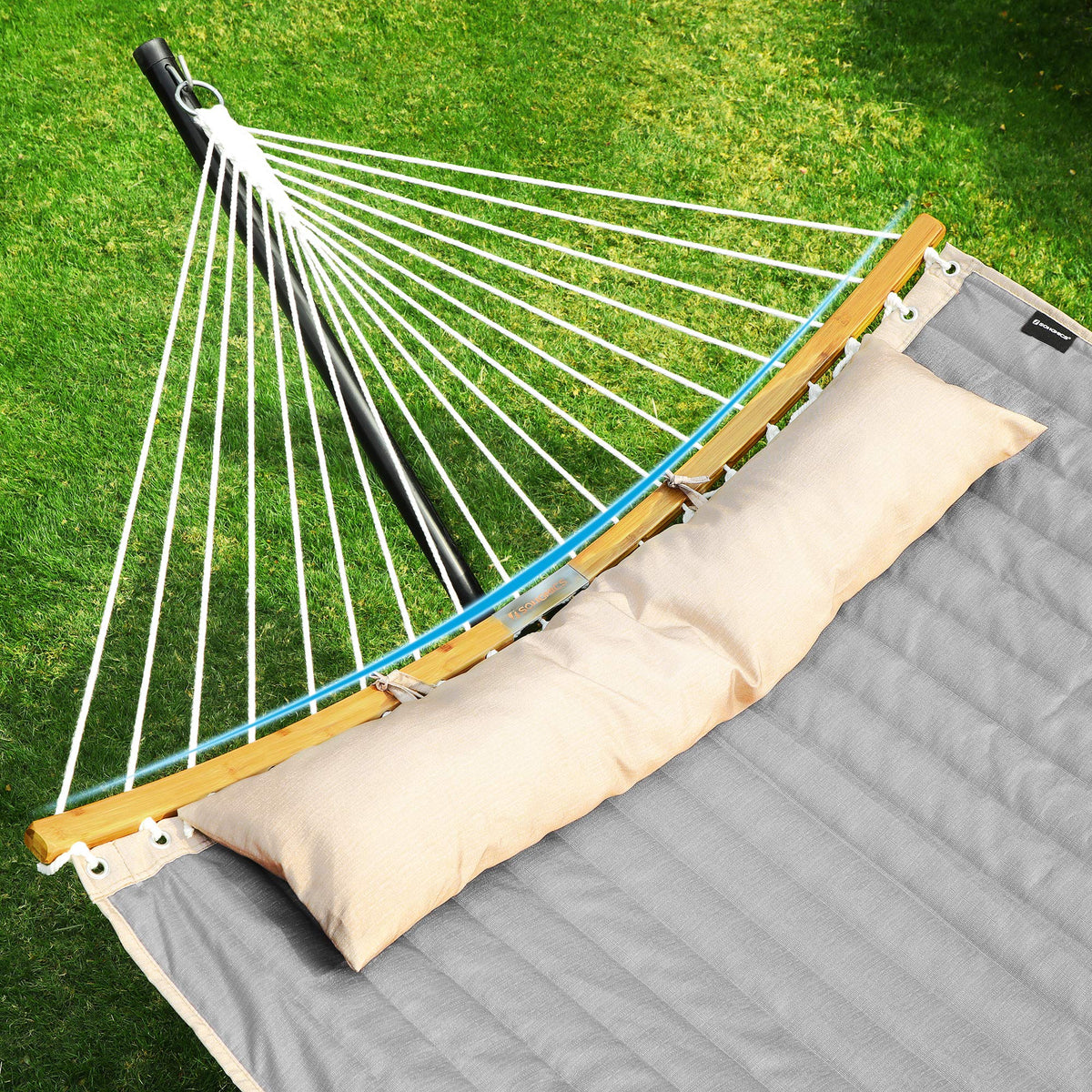 SONGMICS hammock portable design with disassembled bars for easy travel