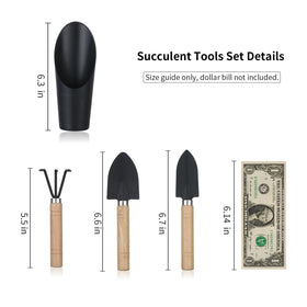 Songtaste succulent tools spade enabling clean soil loosening for healthy roots.