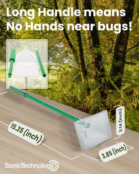 Sonic Technology bug-grabber net assembled for safe insect collection