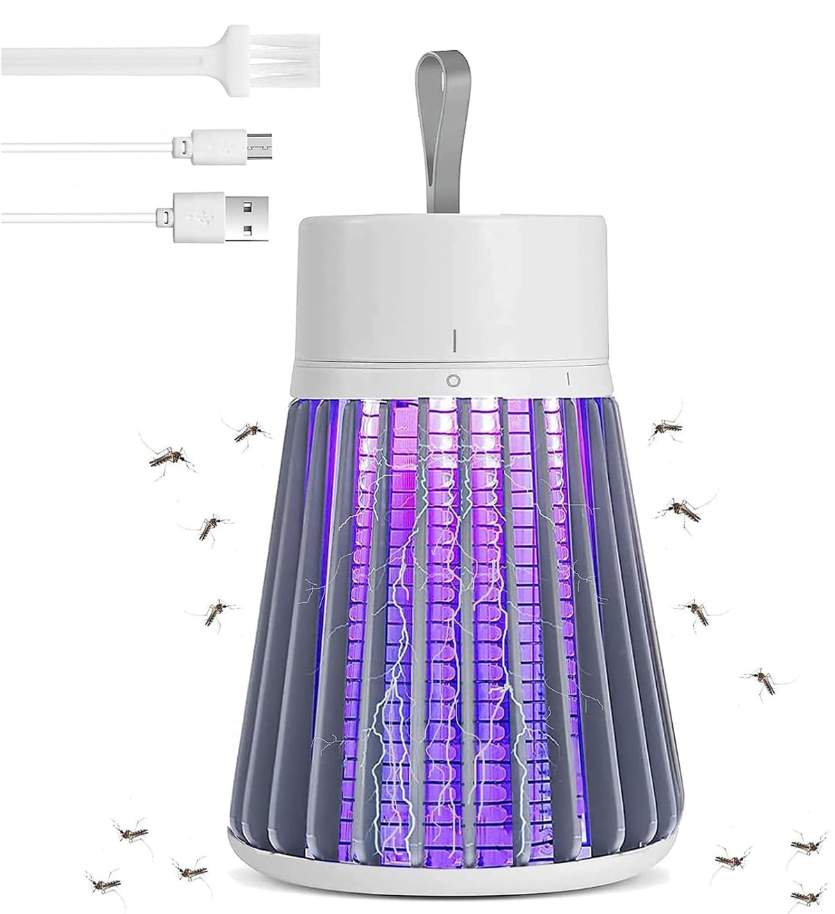 SonicPulse Bug Zapper with UV light attracts flying insects for outdoor pest control.