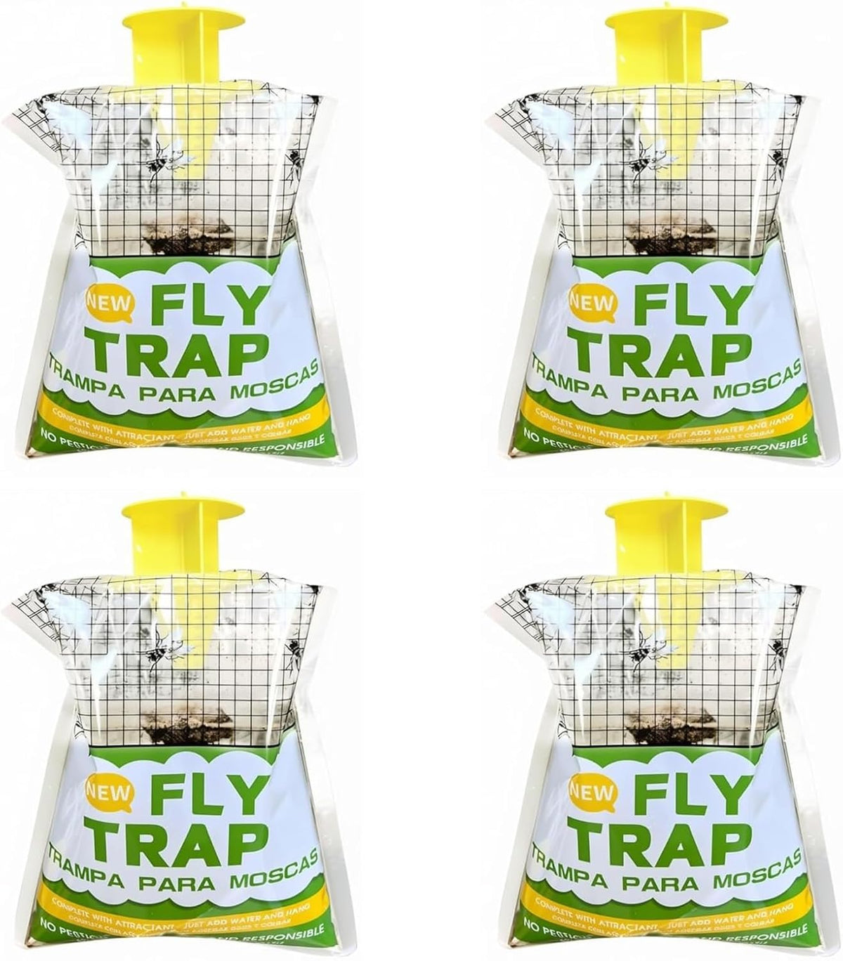 SonicPulse outdoor fly trap ready to hang in the yard, reducing flies.