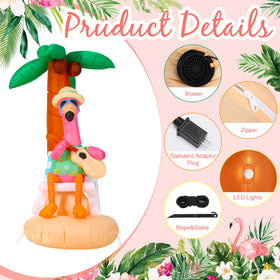 Sonwyoung large 6ft flamingo serves as a striking party centerpiece