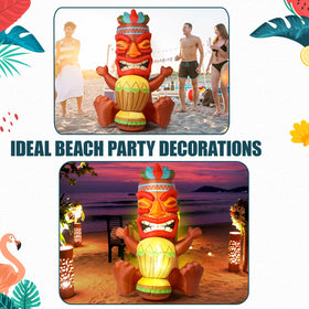 Sonwyoung tiki decor usable indoors for tropical-themed rooms and events.