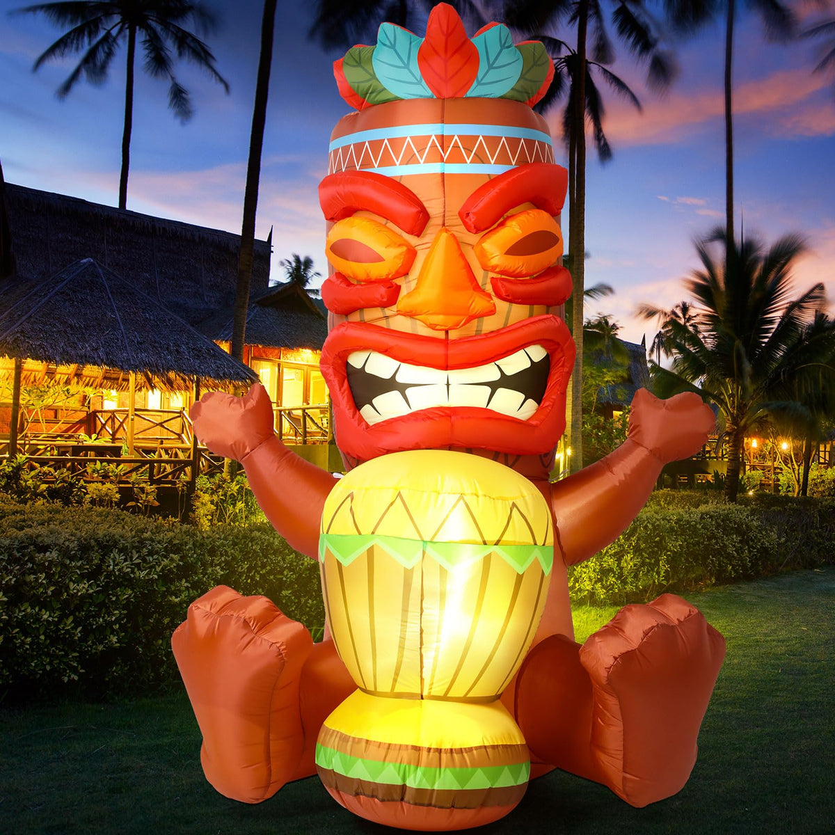 Sonwyoung waterproof polyester tiki decor ready for sun, rain, and party vibes.