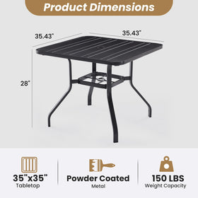 Soohow patio table setup in a garden or yard setting
