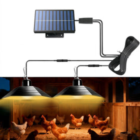 sooogd 4800mAh solar chicken coop light providing durable evening illumination for the coop