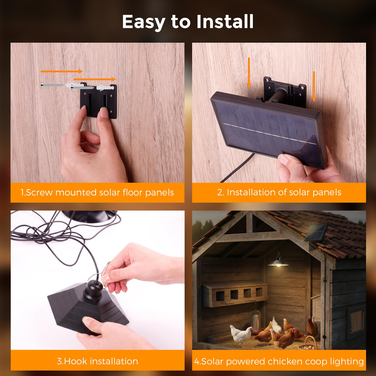 sooogd detachable panel connection for easy installation and setup