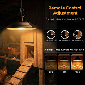 sooogd three brightness levels adapt coop lighting from soft to bright