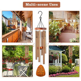Soopau Memorial Wind Chimes ideal for garden placement and serene sounds