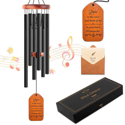 Soopau sympathy wind chime with leaf catcher for garden memories