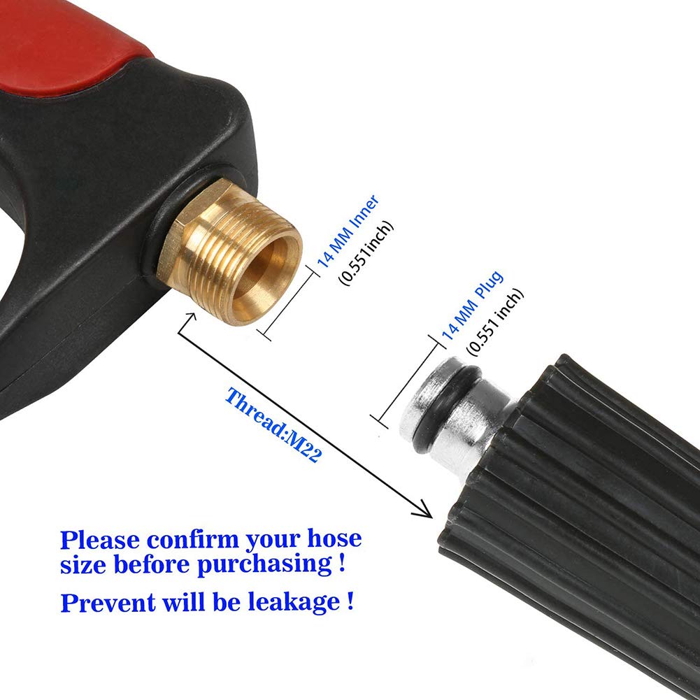 Sooprinse 19-inch extension wand extending reach to hard-to-clean areas.