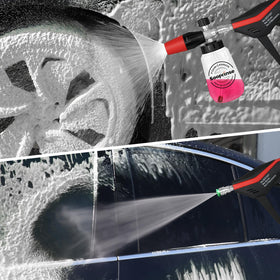 Sooprinse five nozzle tips with different angles for versatile cleaning.