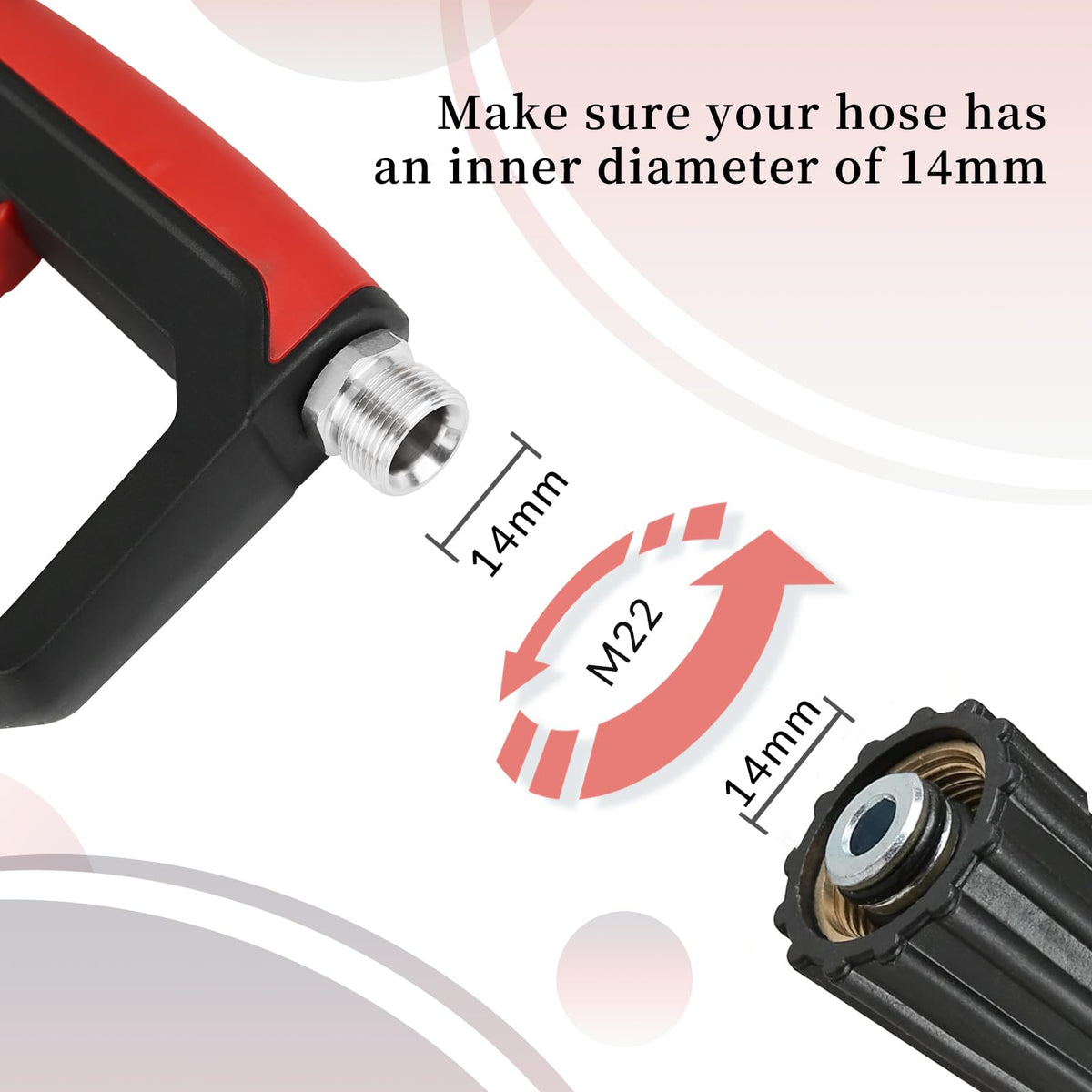 Sooprinse foam cannon dense foam output for effective dirt lifting.
