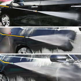 Sooprinse high pressure gun supports foam cannon and related accessories.