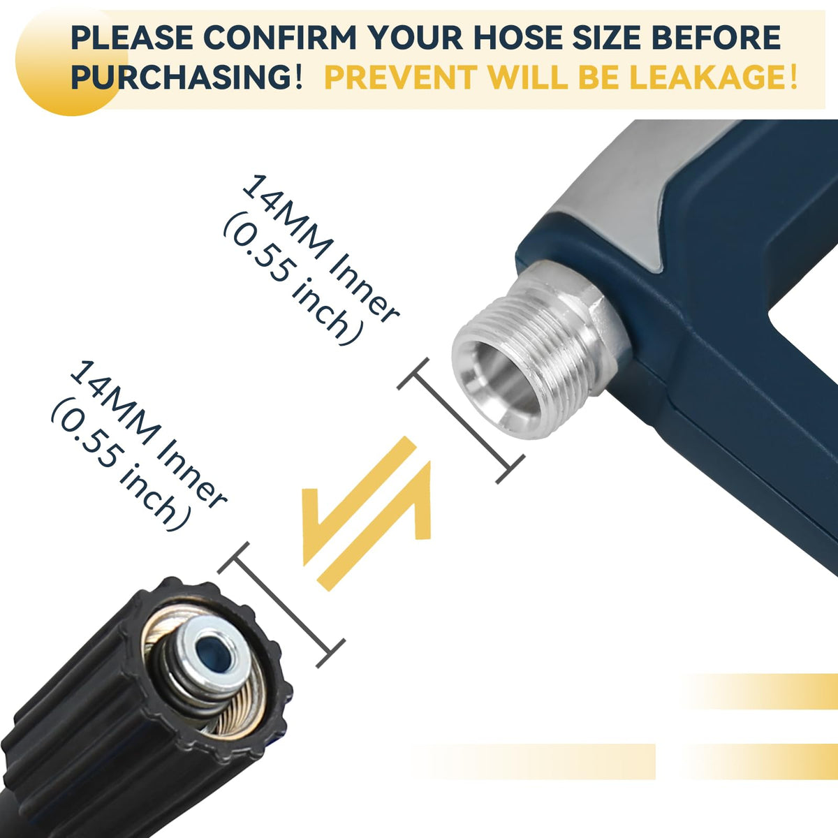 Sooprinse gun with 26-inch extension extends reach for driveways and siding.
