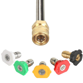 Sooprinse M22-14mm connector shows hose compatibility.