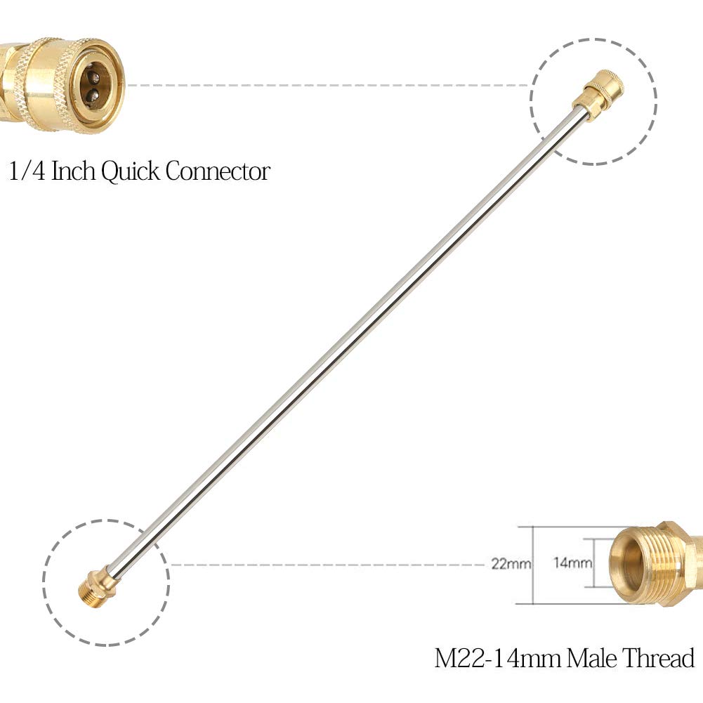 Sooprinse quick-connect nozzles enable easy tip swaps for different tasks.