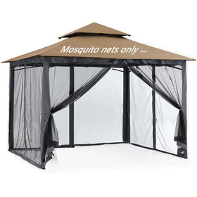 SOOSPE-MZ 10x12 gazebo mosquito netting panel provides durable protection from pests