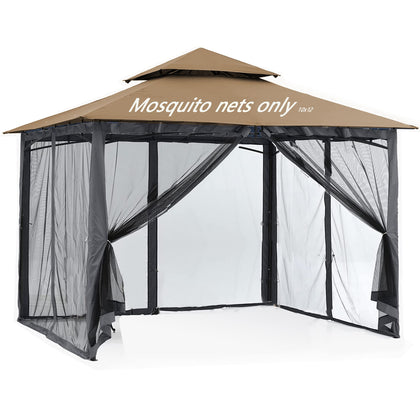 SOOSPE-MZ 10x12 gazebo mosquito netting panel provides durable protection from pests