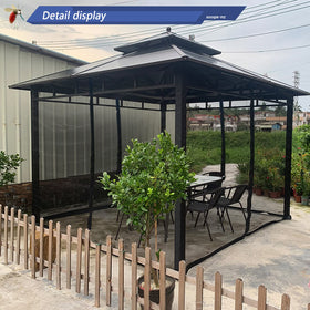 Universal black design by SOOSPE-MZ blends with many gazebo styles