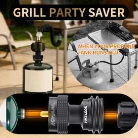 SOOYEAH CGA600 to QCC1 male thread fit provides secure hose compatibility
